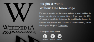 Wikipedia 24hour 'Blackout' 