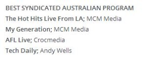acras finalist list